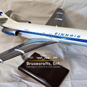 Sud Aviation Super Caravelle Finnair Aircraft with detailed craftsmanship.